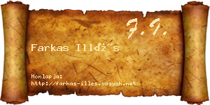 Farkas Illés névjegykártya